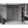 Mexen Velar L Duo drzwi prysznicowe rozsuwane 180 cm, szron, gun metal - 871-180-003-32-95