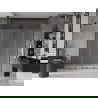 Mexen Velar L Duo drzwi prysznicowe rozsuwane 200 cm, szron, gun metal - 871-200-003-32-95