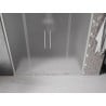 Mexen Velar L Duo drzwi prysznicowe rozsuwane 180 cm, szron, nikiel szczotkowany - 871-180-003-32-97