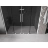 Mexen Velar L Duo drzwi prysznicowe rozsuwane 200 cm, grafit, białe - 871-200-003-42-20