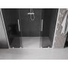 Mexen Velar L Duo drzwi prysznicowe rozsuwane 200 cm, grafit, białe - 871-200-003-42-20