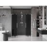 Mexen Velar L Duo drzwi prysznicowe rozsuwane 200 cm, grafit, białe - 871-200-003-42-20