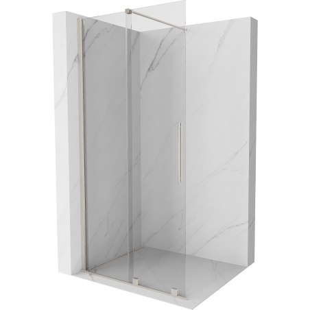 Mexen Velar ścianka prysznicowa rozsuwana Walk-in 120 x 200 cm, transparent 8 mm, nikiel szczotkowany - 871-120-000-03-97