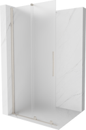 Mexen Velar ścianka prysznicowa rozsuwana Walk-in 70 x 200 cm, szron 8 mm, nikiel szczotkowany - 871-070-000-33-97