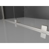 Mexen Velar ścianka prysznicowa rozsuwana Walk-in 90 x 200 cm, szron 8 mm, nikiel szczotkowany - 871-090-000-33-97