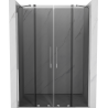 Mexen Velar Duo drzwi prysznicowe rozsuwane 140 cm, grafit, chrom - 871-140-000-42-01