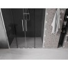 Mexen Velar Duo drzwi prysznicowe rozsuwane 140 cm, grafit, chrom - 871-140-000-42-01