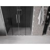 Mexen Velar Duo drzwi prysznicowe rozsuwane 160 cm, grafit, chrom - 871-160-000-42-01