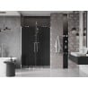Mexen Velar Duo drzwi prysznicowe rozsuwane 160 cm, grafit, chrom - 871-160-000-42-01