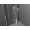 Mexen Velar Duo drzwi prysznicowe rozsuwane 140 cm, grafit, chrom - 871-140-000-42-01