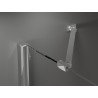 Mexen Velar Duo drzwi prysznicowe rozsuwane 140 cm, grafit, chrom - 871-140-000-42-01
