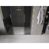 Mexen Velar Duo drzwi prysznicowe rozsuwane 160 cm, grafit, złote - 871-160-000-42-50