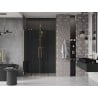 Mexen Velar Duo drzwi prysznicowe rozsuwane 160 cm, grafit, złote - 871-160-000-42-50