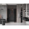 Mexen Velar Duo drzwi prysznicowe rozsuwane 150 cm, grafit, różowe złoto - 871-150-000-42-60