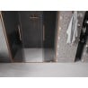Mexen Velar Duo drzwi prysznicowe rozsuwane 140 cm, grafit, miedź szczotkowana - 871-140-000-42-65