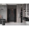 Mexen Velar Duo drzwi prysznicowe rozsuwane 140 cm, grafit, miedź szczotkowana - 871-140-000-42-65