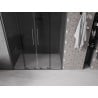 Mexen Velar Duo drzwi prysznicowe rozsuwane 140 cm, grafit, gun gray szczotkowany - 871-140-000-42-66