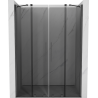 Mexen Velar Duo drzwi prysznicowe rozsuwane 140 cm, grafit, gun gray szczotkowany - 871-140-000-42-66