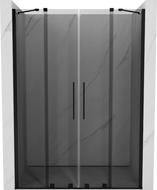 Mexen Velar Duo drzwi prysznicowe rozsuwane 140 cm, grafit, czarne - 871-140-000-42-70