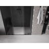 Mexen Velar Duo drzwi prysznicowe rozsuwane 140 cm, grafit, czarne - 871-140-000-42-70