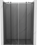 Mexen Velar Duo drzwi prysznicowe rozsuwane 140 cm, grafit, gun metal - 871-140-000-42-95
