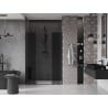 Mexen Velar Duo drzwi prysznicowe rozsuwane 140 cm, grafit, czarne - 871-140-000-42-70