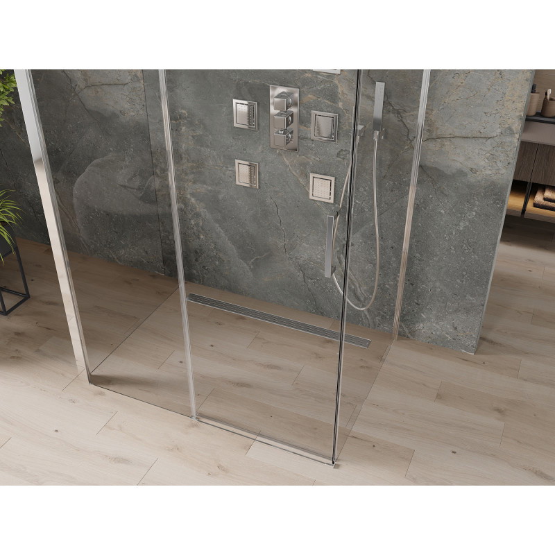Mexen Omega-3S kabina prysznicowa 3-ścienna, rozsuwana 120 x 90 cm, transparent, chrom - 825-120-090-01-00-3S