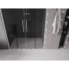 Mexen Velar Duo drzwi prysznicowe rozsuwane 160 cm, grafit, nikiel szczotkowany - 871-160-000-42-97