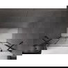Mexen Velar Duo drzwi prysznicowe rozsuwane 160 cm, grafit, czarne - 871-160-000-42-70