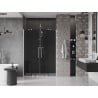 Mexen Velar Duo drzwi prysznicowe rozsuwane 150 cm, grafit, nikiel szczotkowany - 871-150-000-42-97
