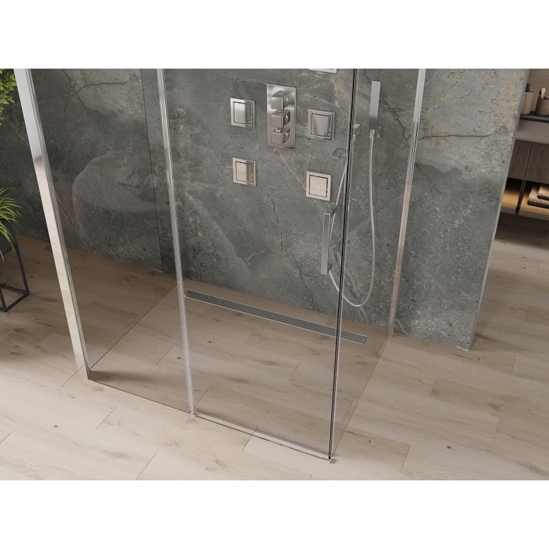 Mexen Omega-3S kabina prysznicowa 3-ścienna, rozsuwana 120 x 100 cm, transparent, chrom - 825-120-100-01-00-3S