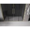 Mexen Velar L Duo drzwi prysznicowe rozsuwane 200 cm, grafit, złote szczotkowane - 871-200-003-42-55