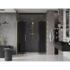 Mexen Velar L Duo drzwi prysznicowe rozsuwane 200 cm, grafit, złote szczotkowane - 871-200-003-42-55