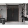 Mexen Velar L Duo drzwi prysznicowe rozsuwane 170 cm, grafit, różowe złoto - 871-170-003-42-60