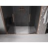 Mexen Velar L Duo drzwi prysznicowe rozsuwane 200 cm, grafit, miedź szczotkowana - 871-200-003-42-65