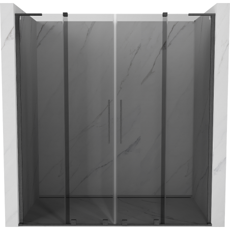 Mexen Velar L Duo drzwi prysznicowe rozsuwane 170 cm, grafit, gun gray szczotkowany - 871-170-003-42-66