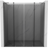 Mexen Velar L Duo drzwi prysznicowe rozsuwane 200 cm, grafit, gun metal - 871-200-003-42-95