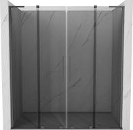 Mexen Velar L Duo drzwi prysznicowe rozsuwane 200 cm, grafit, gun metal - 871-200-003-42-95