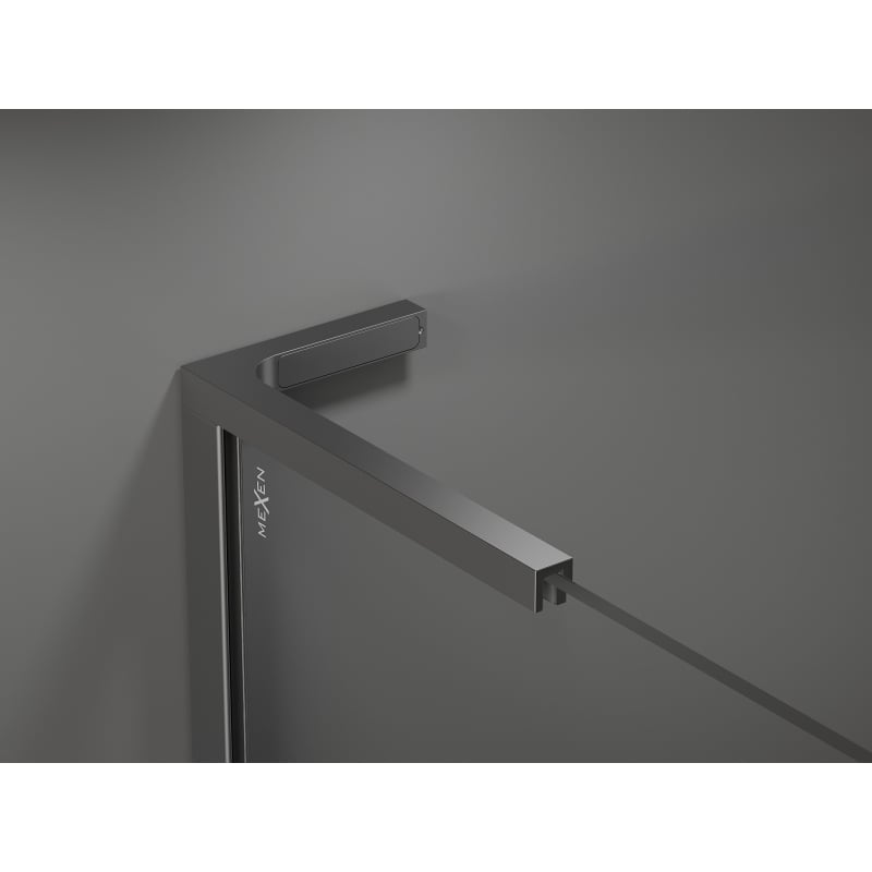 Mexen Velar L Duo drzwi prysznicowe rozsuwane 170 cm, grafit, gun metal - 871-170-003-42-95