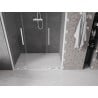 Mexen Velar L Duo drzwi prysznicowe rozsuwane 150 cm, transparent, białe - 871-150-003-02-20