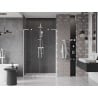 Mexen Velar L Duo drzwi prysznicowe rozsuwane 150 cm, transparent, białe - 871-150-003-02-20