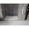 Mexen Velar L Duo drzwi prysznicowe rozsuwane 160 cm, transparent, złote - 871-160-003-02-50