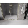 Mexen Velar L Duo drzwi prysznicowe rozsuwane 150 cm, transparent, złote szczotkowane - 871-150-003-02-55