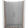 Mexen Velar L Duo drzwi prysznicowe rozsuwane 150 cm, transparent, różowe złoto - 871-150-003-02-60