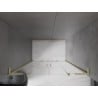 Mexen Velar L Duo drzwi prysznicowe rozsuwane 150 cm, transparent, złote szczotkowane - 871-150-003-02-55