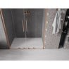 Mexen Velar L Duo drzwi prysznicowe rozsuwane 150 cm, transparent, miedź szczotkowana - 871-150-003-02-65
