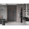Mexen Velar L Duo drzwi prysznicowe rozsuwane 140 cm, transparent, różowe złoto - 871-140-003-02-60