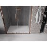 Mexen Velar L Duo drzwi prysznicowe rozsuwane 150 cm, transparent, różowe złoto - 871-150-003-02-60