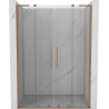 Mexen Velar L Duo drzwi prysznicowe rozsuwane 150 cm, transparent, miedź szczotkowana - 871-150-003-02-65