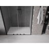 Mexen Velar L Duo drzwi prysznicowe rozsuwane 150 cm, transparent, czarne - 871-150-003-02-70